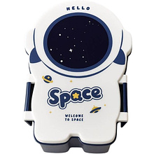 Контейнер для еды "The astronaut greets", пластик, голубой