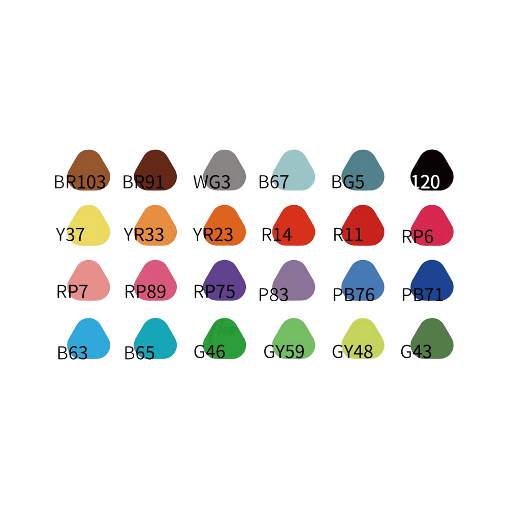 Набор маркеров художественных "Himi Miya", 24 шт/упак - 10