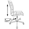 Кресло для персонала Бюрократ "CH-330M", эко.кожа, металл, светло-розовый Diamond 357  - 5