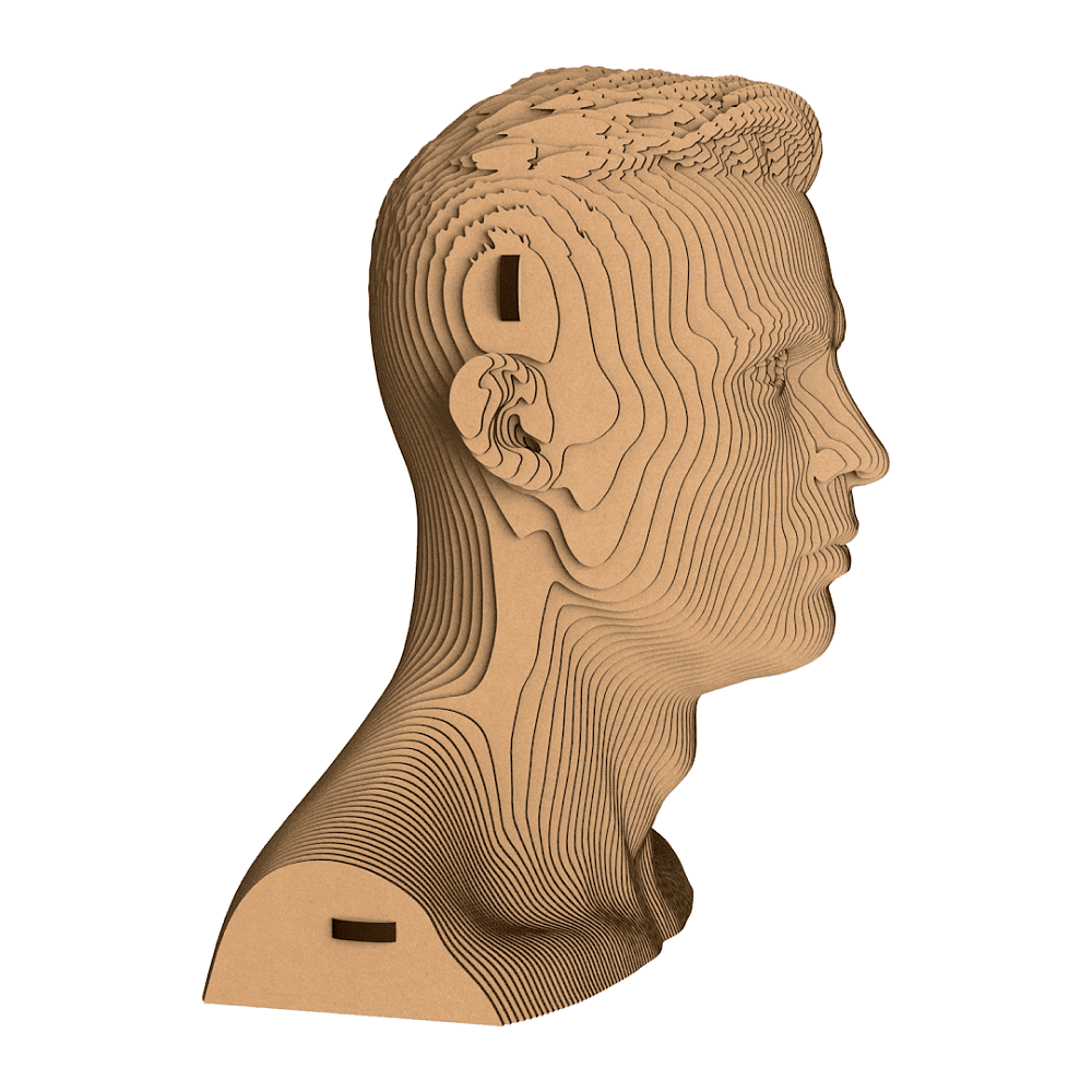 Пазл картонный 3D "Бюст Роналду" - 3