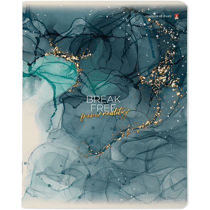 Тетрадь "Мрамор", A5, 48 листов, клетка, ассорти - 5