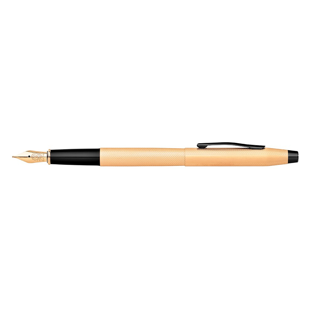 Ручка перьевая Cross "Classic Century Brushed Rose-Gold PVD", F, розовое золото, черный, патрон черный - 2