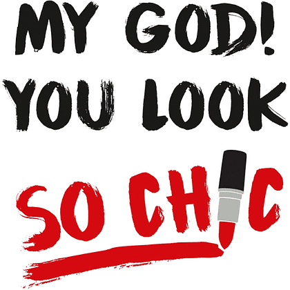 Открытка "My god! You look so chic", 148х105 мм, дизайнерская