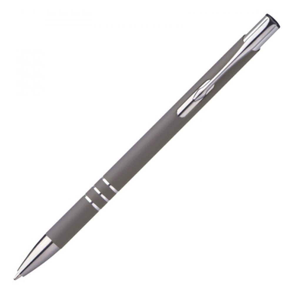 Ручка шариковая автоматическая "New Jersey", 0.7 мм, серый, серебристый, стерж. синий - 3