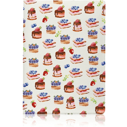 Обложка для паспорта "Cupcakes Pattern", разноцветный