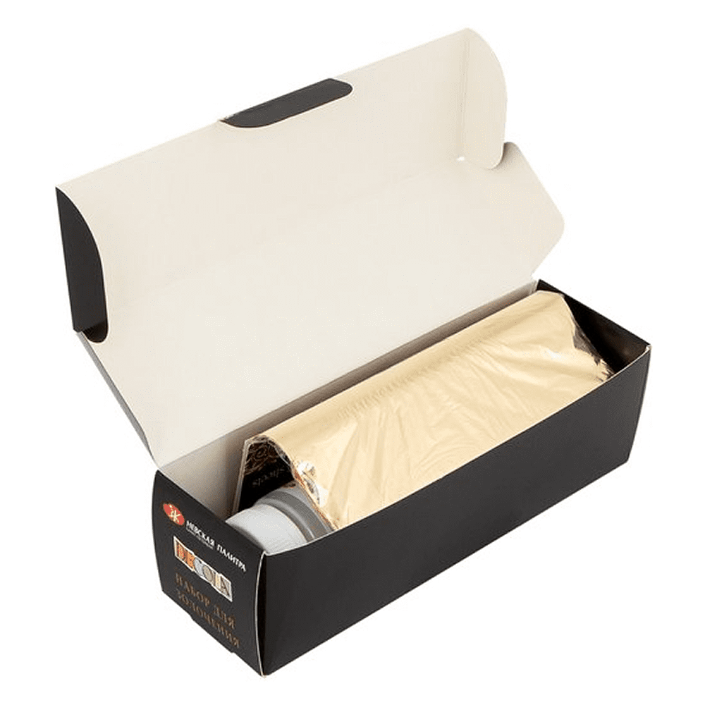 Набор для золочения "Decola №2" (поталь, кисть, клей для потали, лак для потали) - 2