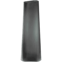 Ваза стеклянная "Turno", 42 см, матовый серый