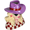 Ваза "Cowgirl", разноцветный - 2
