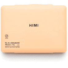 Краски гуашевые "Himi Jelly Cup", 48 цветов, персиковый футляр