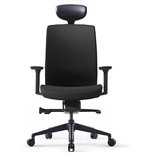 Кресло для руководителя BESTUHL "J2", ткань, пластик, черный 