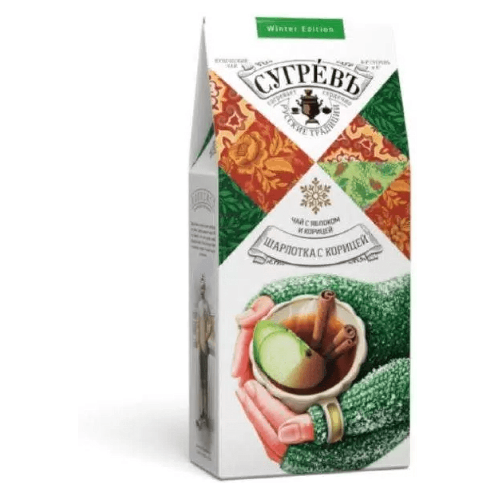 Чай "Сугревъ Шарклотка с корицей", 60 г, черный Чай "Сугревъ Шарклотка с корицей", 60 г, черный