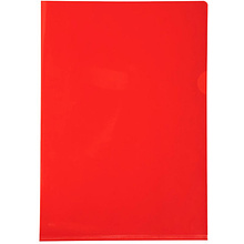 Папка-уголок "Exacompta", А4, 130 мк, ПВХ, прозрвчный, красный