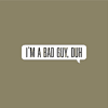 Панама «I’m a bad guy», унисекс, оливковый - 2