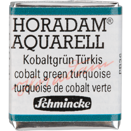 Краски акварельные "Schmincke Horadam", 510 кобальт бирюзовый зеленый, полукювета