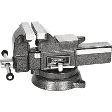 Тиски стальные Deli YS EDL2904Z, поворотные, с наковальней, 6"-150 мм