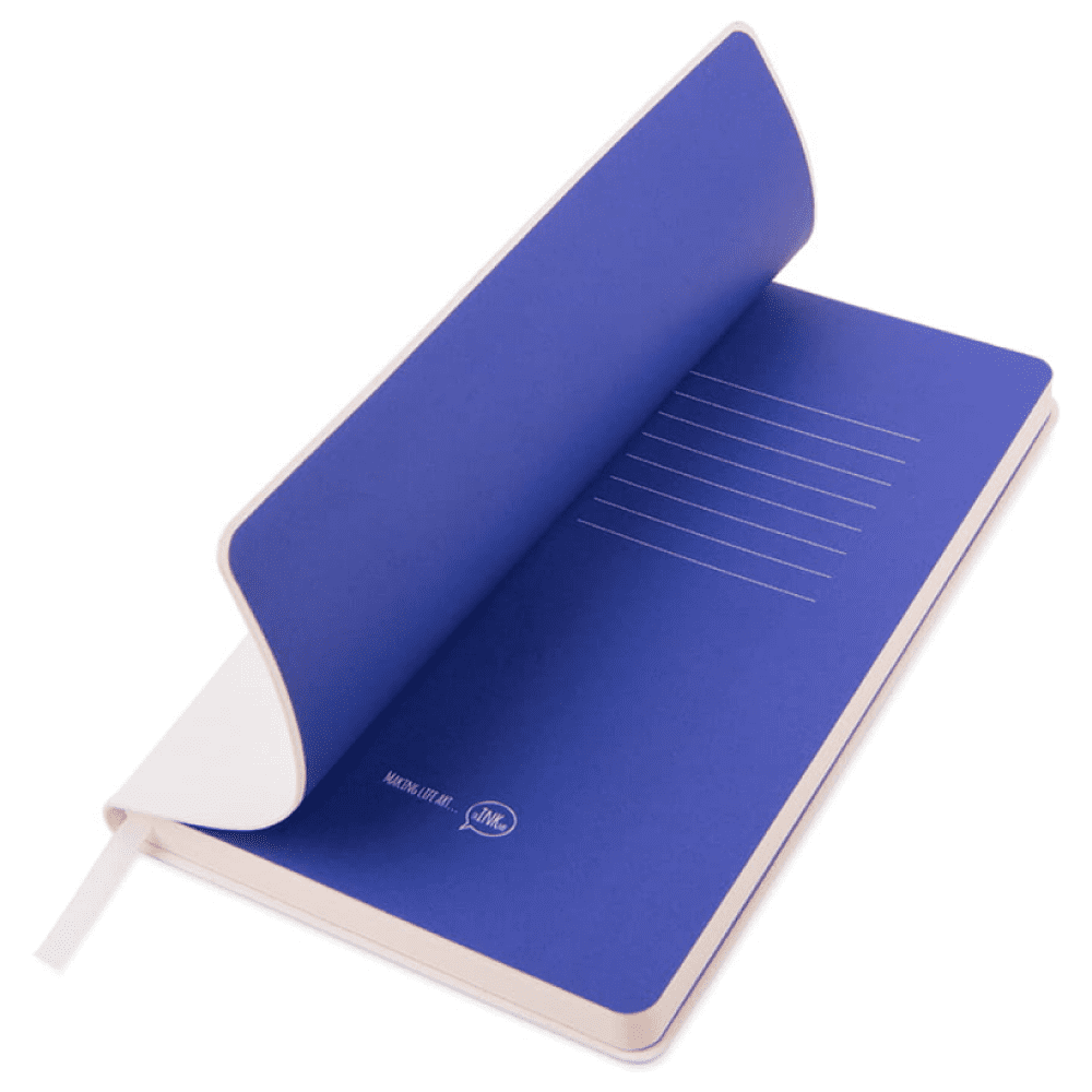 Блокнот «Color of Belarus. Pantone Azhany nyama», А5, 128 листов, в точку, белый, синий - 3