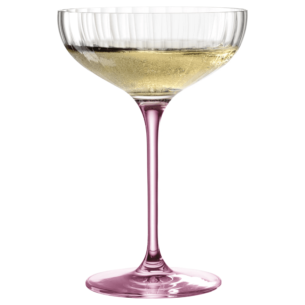 Бокал стеклянный для шампанского "POESIA ", 260 мл, розовый