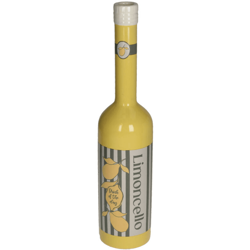 Ваза керамическая "Limoncello", 7.5х7.5х34 см, желтый