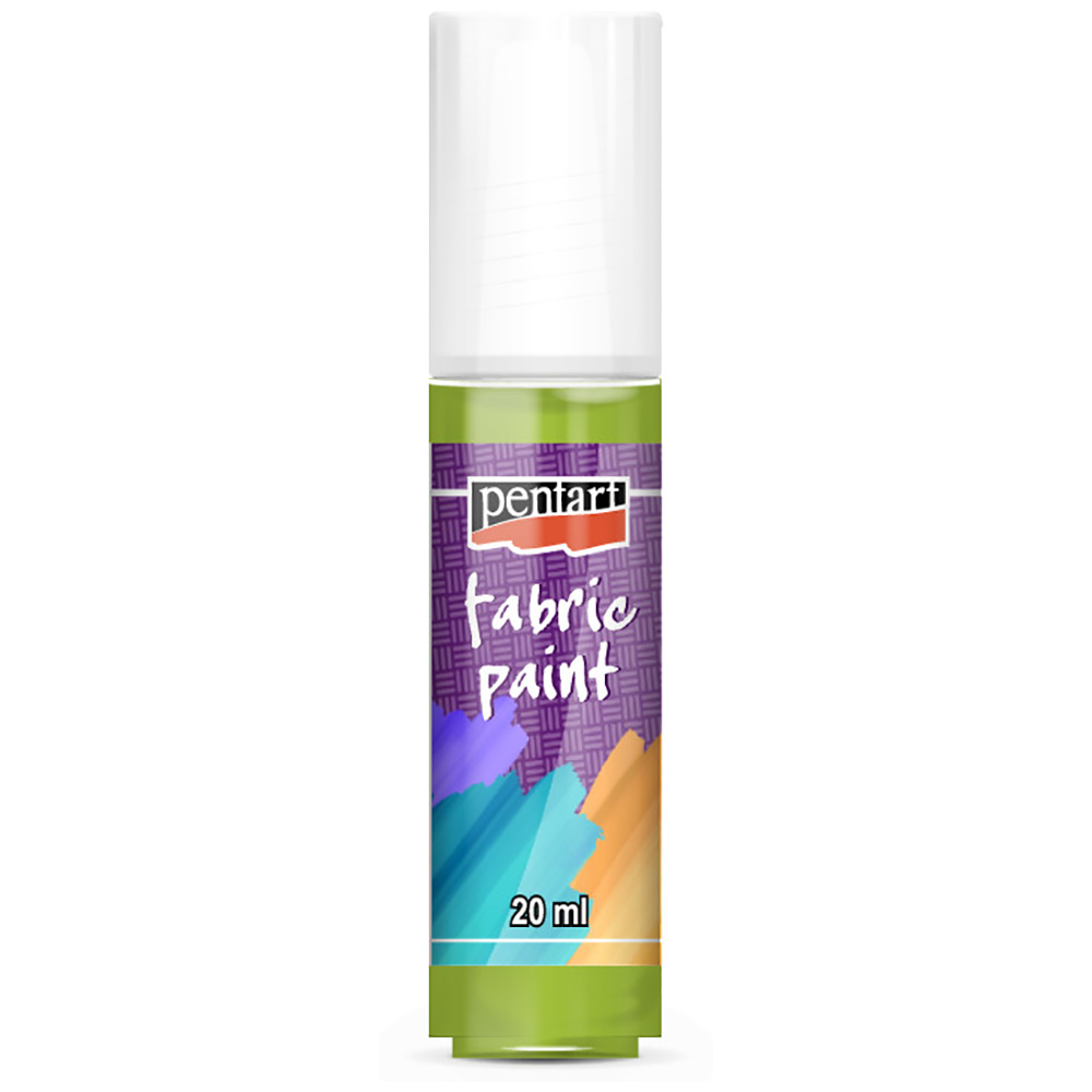 Краски для текстиля "Pentart Fabric paint", 20 мл, зеленое яблоко