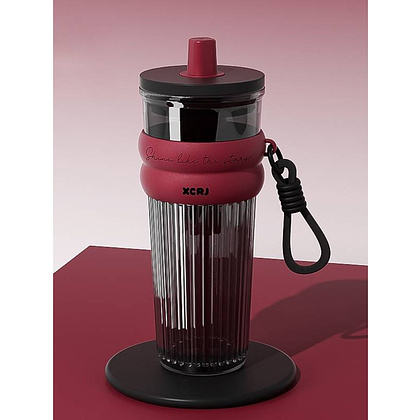 Кружка термическая "Тамблер Heat", 750 мл., пластик, черный, красный - 2