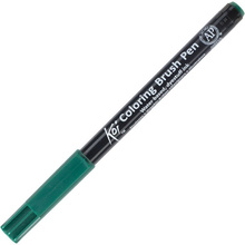 Маркер акварельный "Koi Color Brush", зеленый