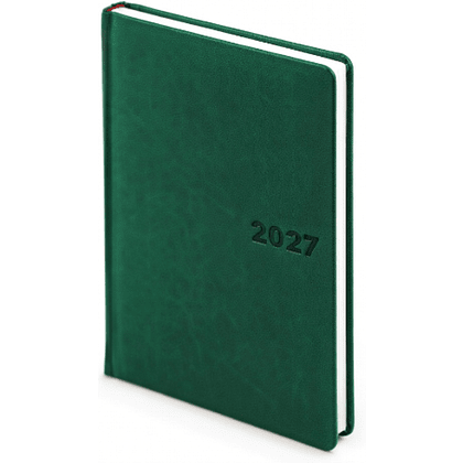 Ежедневник датированный "Velvet 27", A5, 336 страниц, темно-зеленый 2027