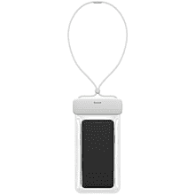 Чехол для телефона "Baseus Let''s go Slip Cover Waterproof Bag", водонепроницаемый, прозрачный, белый