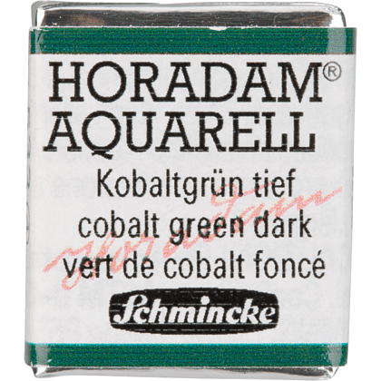 Краски акварельные "Schmincke Horadam", 533 кобальт зеленый темный, полукювета