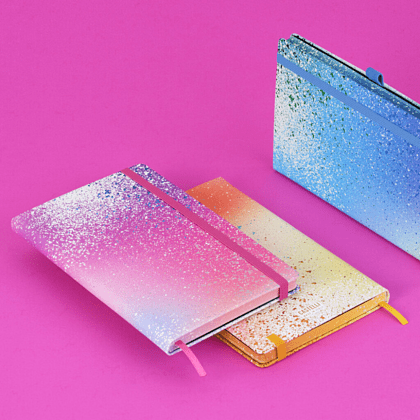 Блокнот "Color Spray creativity", А5, 96 листов, линейка, на резинке, розовый - 6