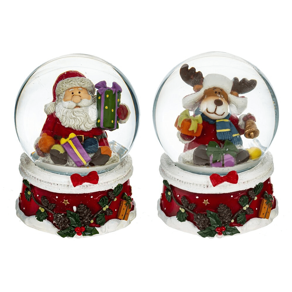 Фигурка "Санта, Олень", 7х7х8.5 см, ассорти