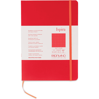 Блокнот "Fabriano. Ispiria", A5, 96 листов, точка, красный