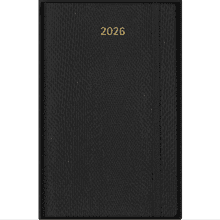 Еженедельник датированный "Precious & ethical mamba large", 130х210 мм, 144 страницы, черный, 2026