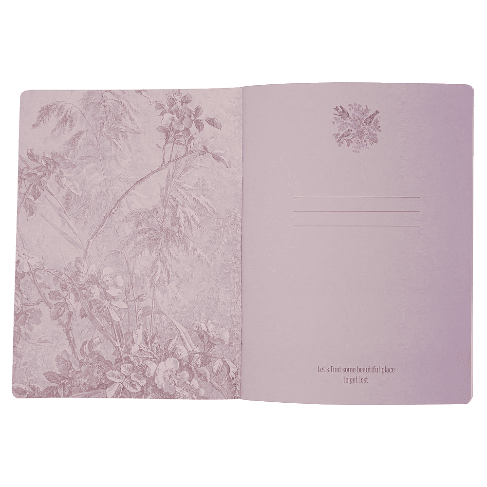 Тетрадь "Floreale. Cedar Rose", А4, 40 листов, клетка, скоба сбоку, розовый - 3