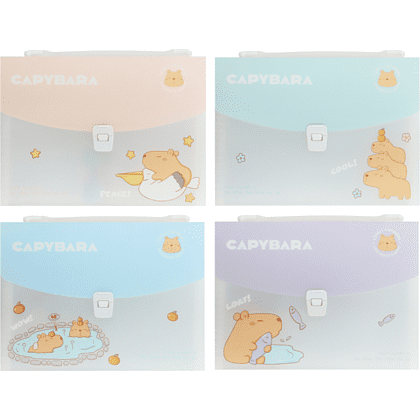 Папка-портфель "Capybara", ассорти