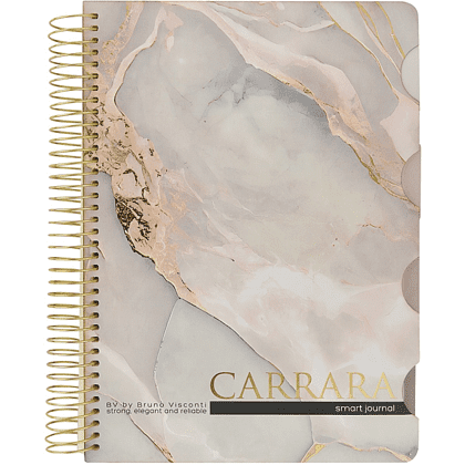 Книга записная "Carrarra", В5, 120 листов, клетка, линейка, точка, белый - 2