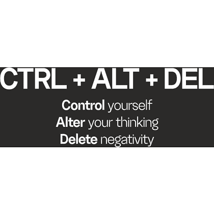 Кружка керамическая "CTRL+ALT+DEL", 350 мл, софттач, черный   - 2