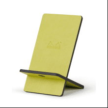 Подставка для мобильного телефона "Rhodiarama", дерево, зеленый анис