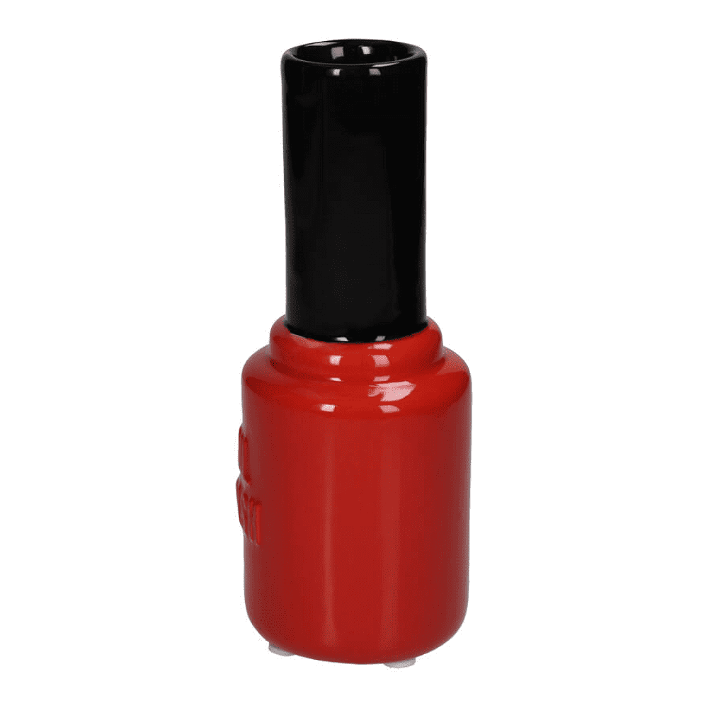 Ваза "Nail Polish", керамическая, красный, черный - 3