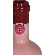 Ваза керамическая "Wine Bottle", 8х8х29 см, розовый
