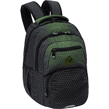 Рюкзак для учащихся начальных классов "Hexagon Green Ombre", зеленый