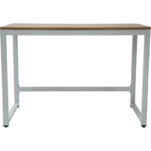 Стол письменный ALLERD RION, белый муар, дуб нокс