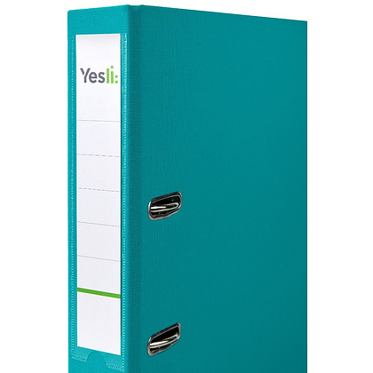 Папка-регистратор "Yesli:", А4, 50 мм, ПВХ, бирюзовый - 2