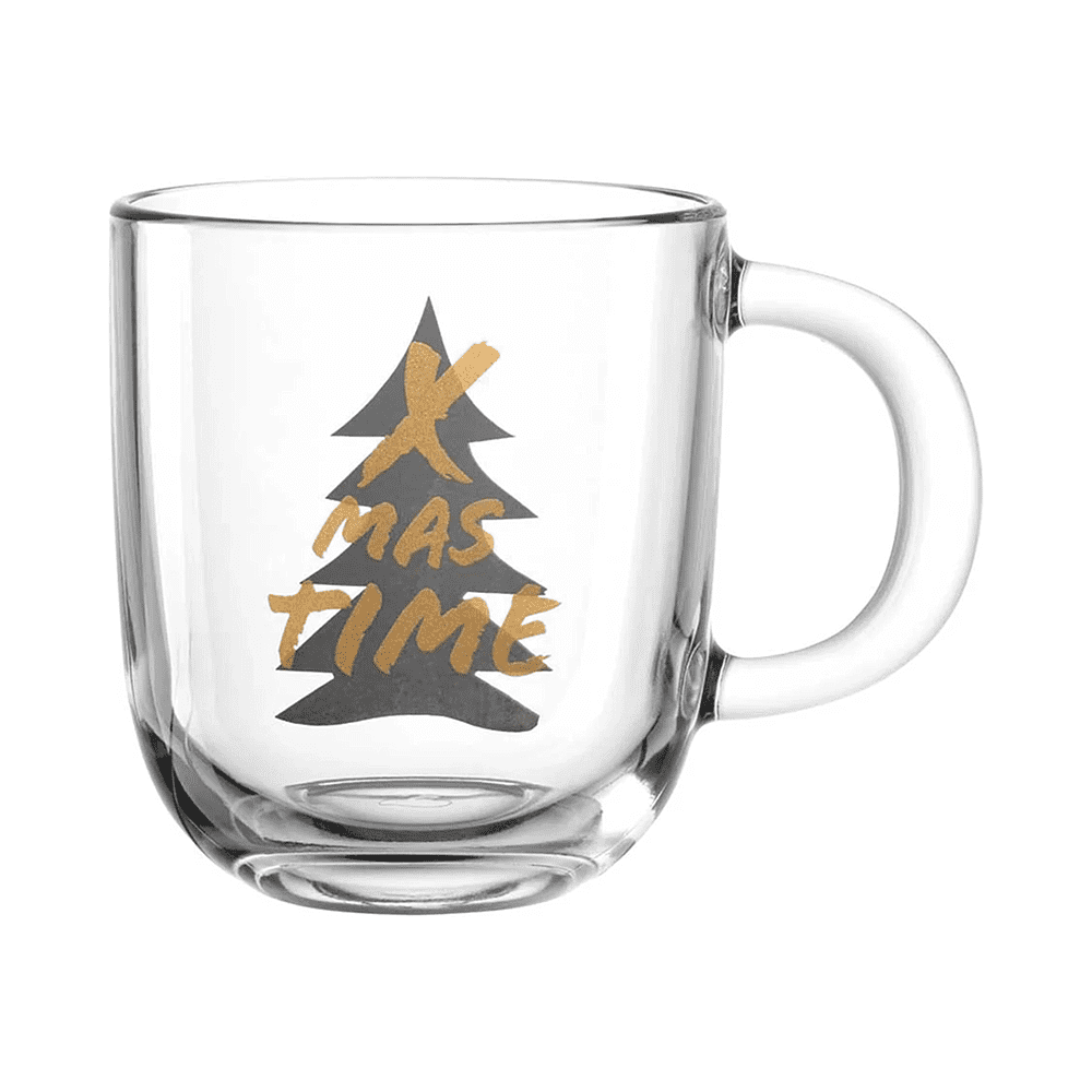 Кружка стеклянная "Silenzio X-Max Time", 400 мл, прозрачный