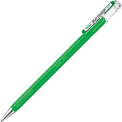 Ручка гелевая "Mattehop", 1 мм, желто-зеленый