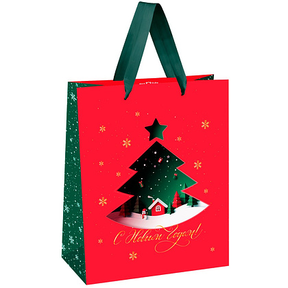 Пакет подарочный "Christmas magic", ламинированный