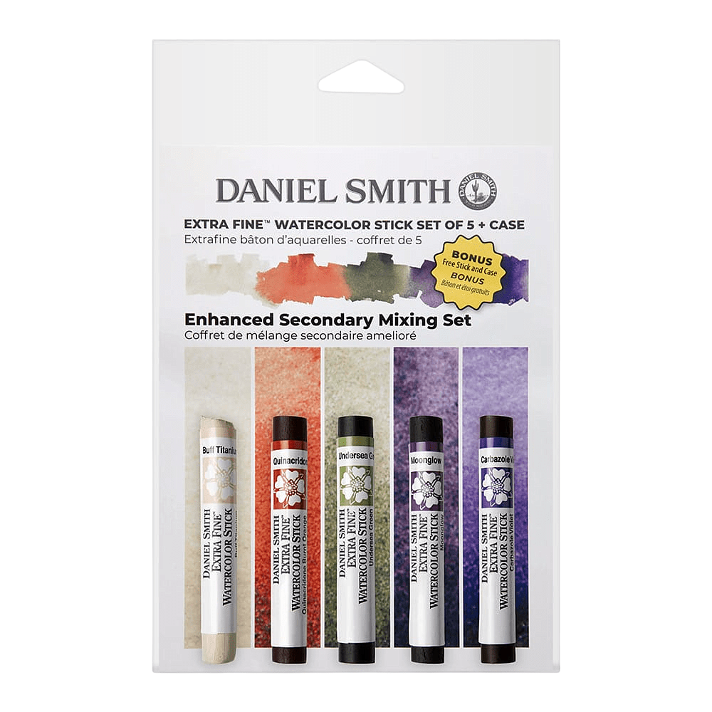 Набор стиков акварельных "Daniel Smith Aquatic Enhanced Secondary Set", 5 цветов