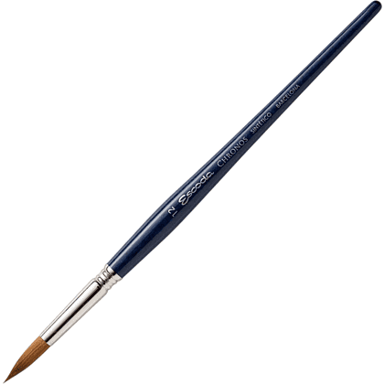 Кисть "Escoda Chronos", микс, круглая, на короткой ручке, № 12