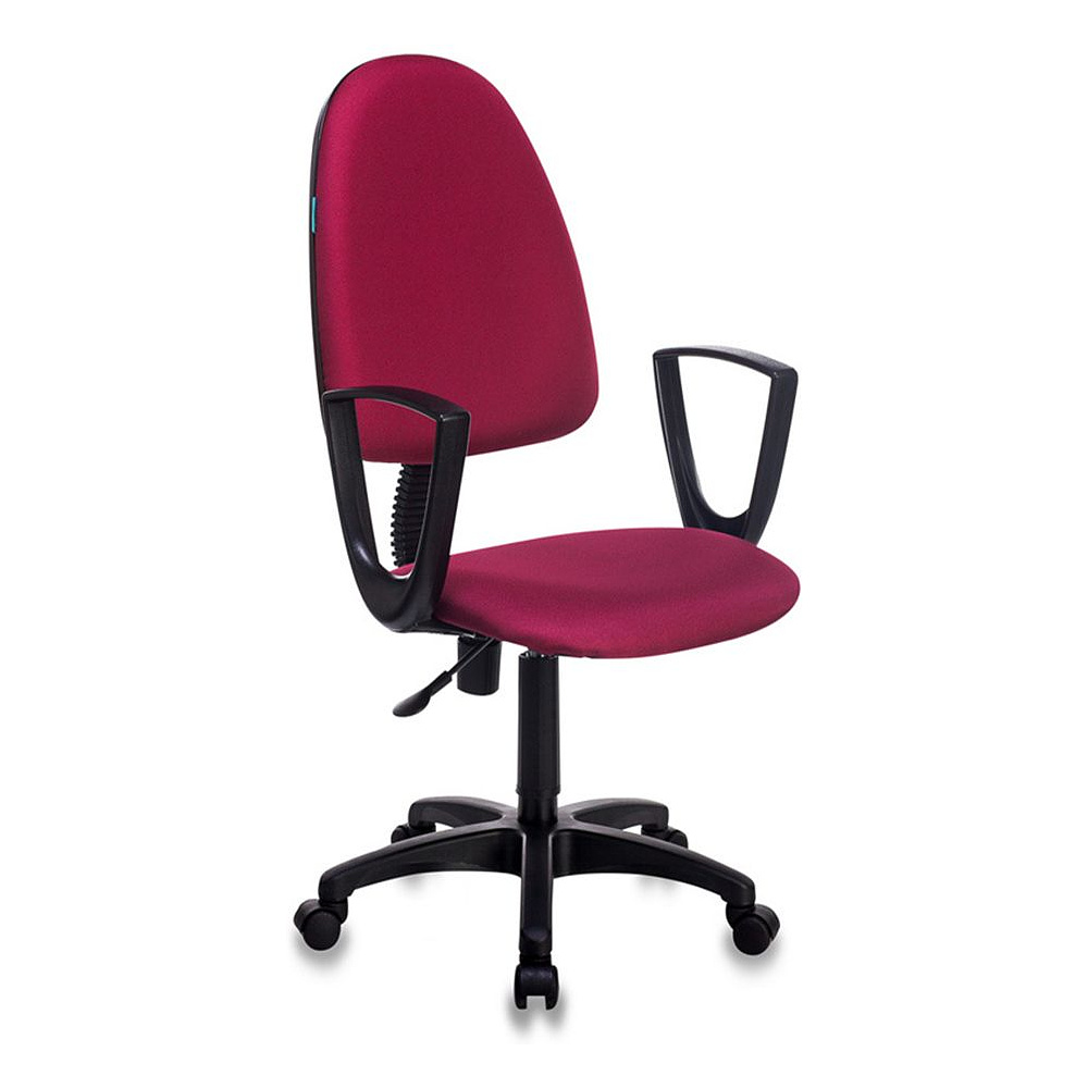 Кресло для персонала "Бюрократ CH-1300N/CHERRY Престиж+", пластик, ткань, бордовый