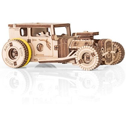 Конструктор 3D "Хот Род", механический, деревянный - 4