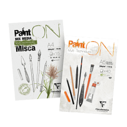 Скидка 25% на блоки  Paint ON Clairefontaine